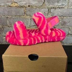 UGG Oh Yeah Kids- Pink Zebra 🩷🧡